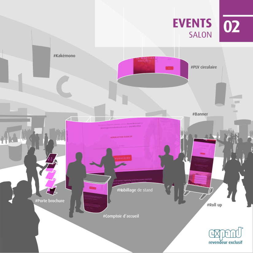 Salon professionnel et showroom : nos solutions de display