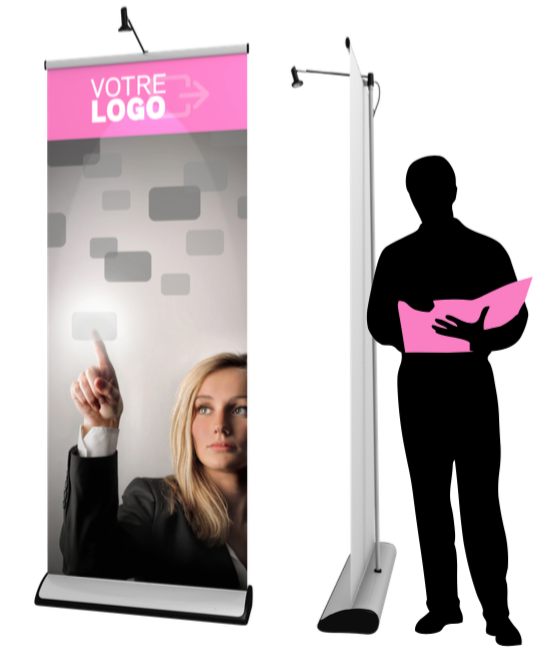 Roll up – Display enrouleur pour salons et événements
