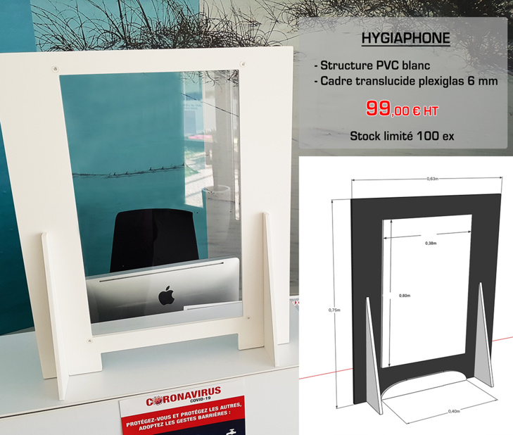 Hygiaphone – Protection efficace pour votre accueil et comptoir de caisse