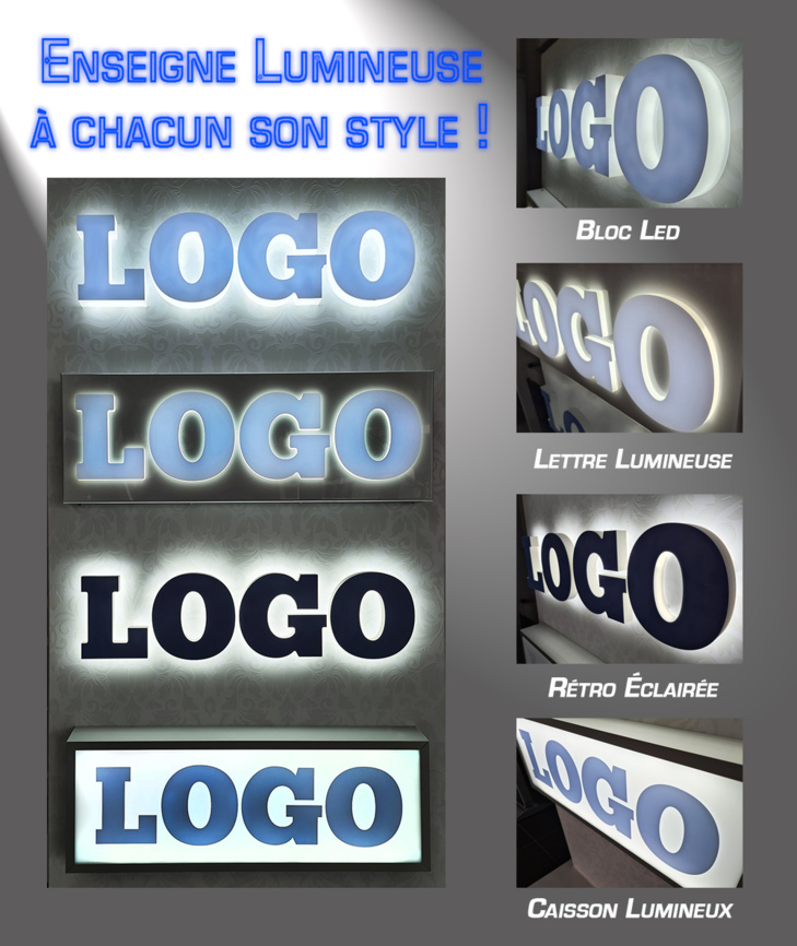 NOUVEAU ! L’ENSEIGNE LUMINEUSE SUR MESURE