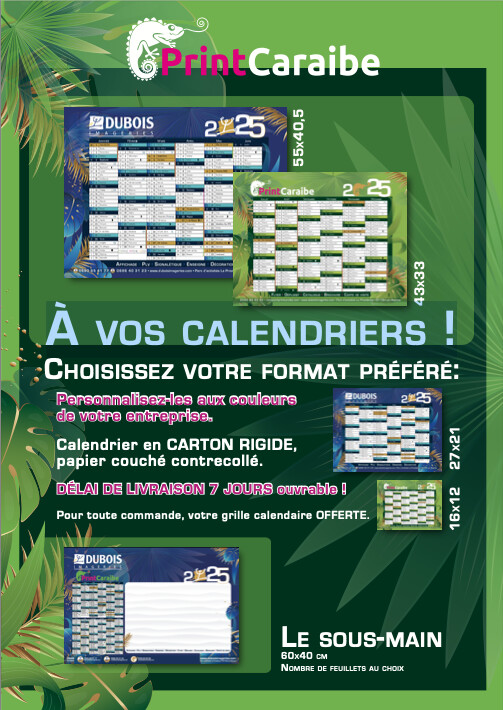 Offrez un calendrier publicitaire unique à vos clients