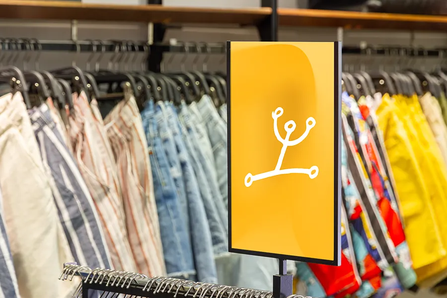 PLV boutique personnalisée et élégante - Dubois Imageries