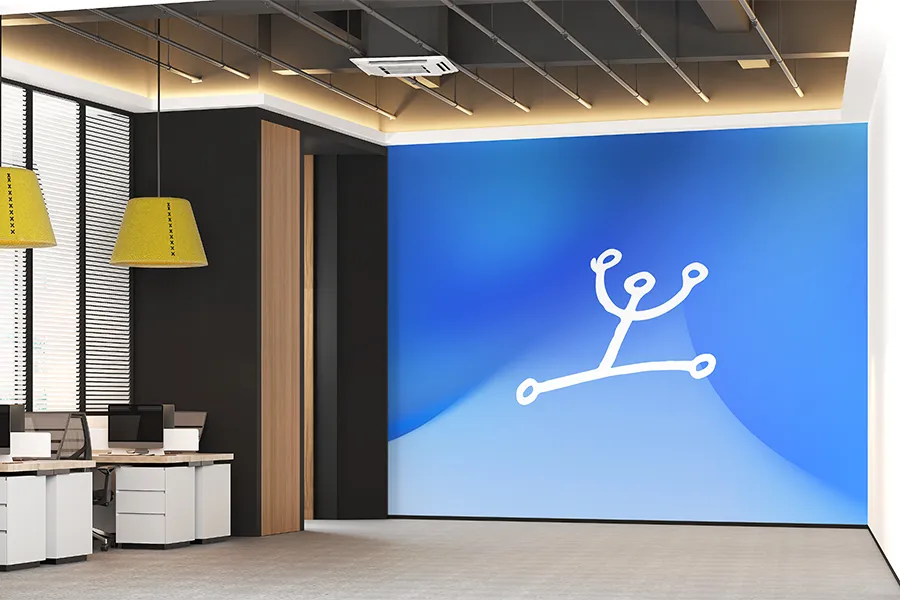 Décoration personnalisée pour espaces professionnels, bureaux et salles de réunion, valorisant l’image de marque et le confort des collaborateurs