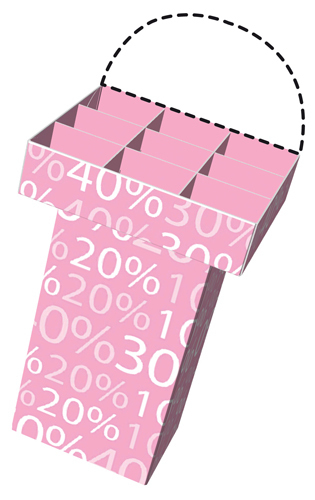 PLV Bac Promo Personnalisé – Implantation promotionnelle en allée de grande surface